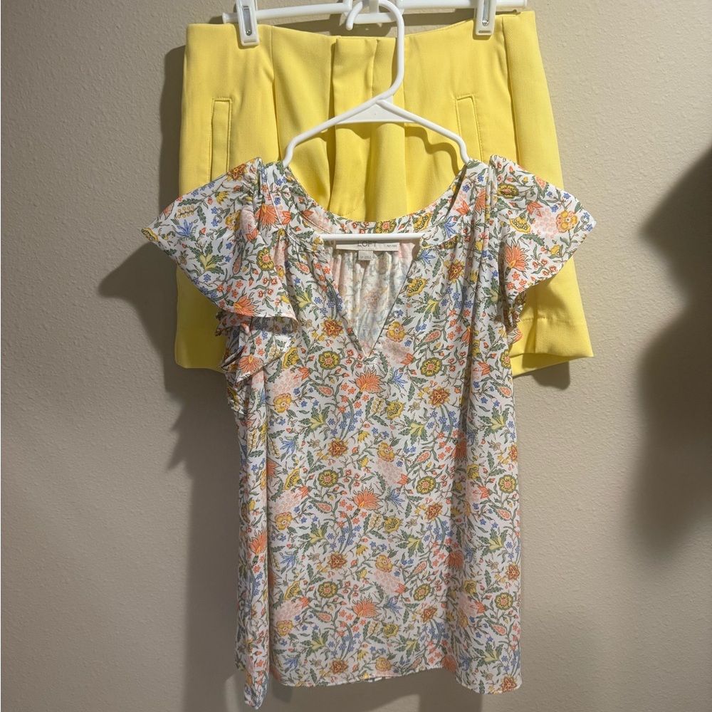 LOFT Floral Print Women's Top